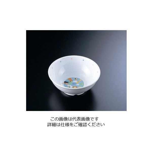 遠藤商事 高強度磁器 ハローシリーズ H-008 子供用茶碗 1個 62-6857-44（直送品）