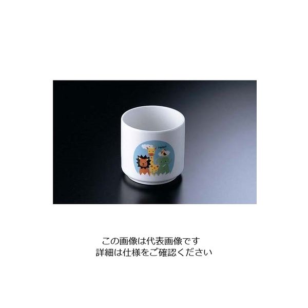 遠藤商事 高強度磁器 ハローシリーズ Hー001 湯呑(中) 62-6857-47 1個（直送品）