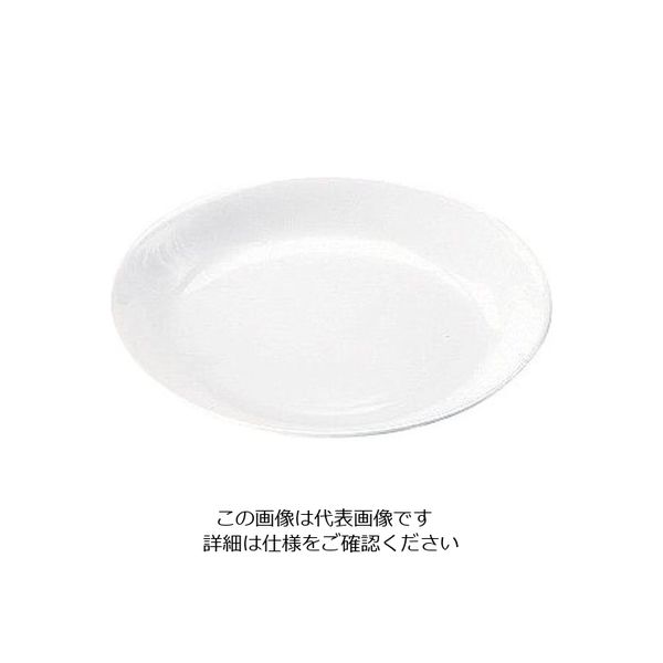 遠藤商事 高強度磁器 ホワイト 8インチ 平皿 WH-025 1枚 62-6857-90（直送品）