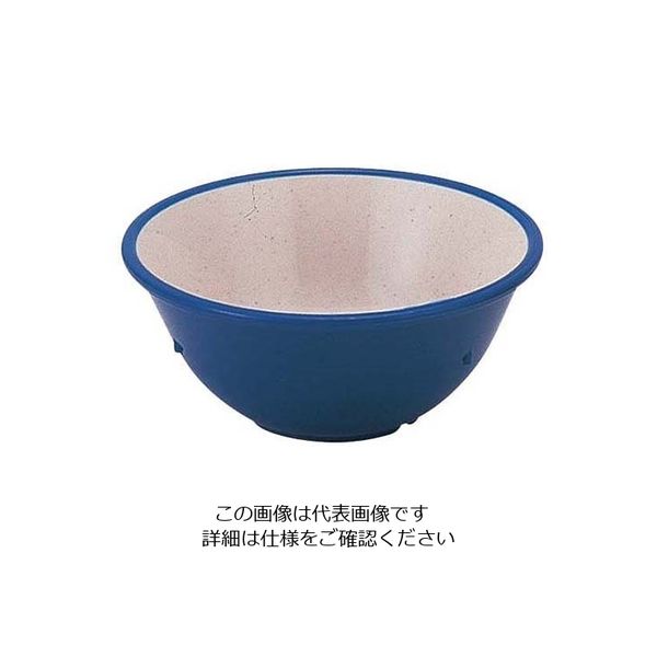 遠藤商事 二色小鉢 SWー129 ブルー/内ストーン 62-6858-50 1個（直送品）