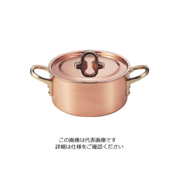 新光金属（COPPER100） エンペラー 両手鍋20cm （3.5L） S-2162 1個 62