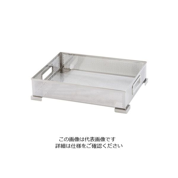 三宝産業 UK18ー8パンチング スタッキングコンテナ 62-8184-80 1個（直送品）