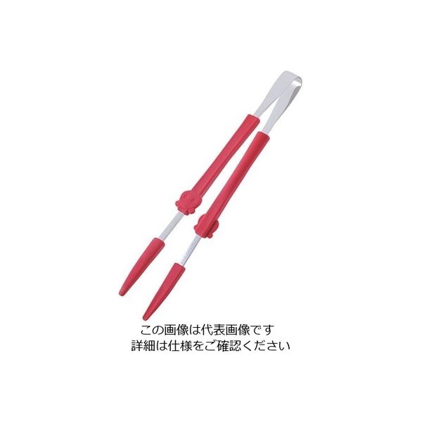 アズワン おはしとんぐ あか 18cm 62-8201-55 1個（直送品）