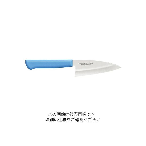 アズワン マスターコック 小出刃（片刃） 10.5cm ブルー 1個 62-8221-50（直送品）