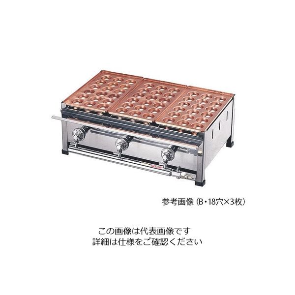 アズワン 銅たこ焼台 3連セット LP A(28穴x3枚) 62-8237-13 1個（直送品） 58,411円
