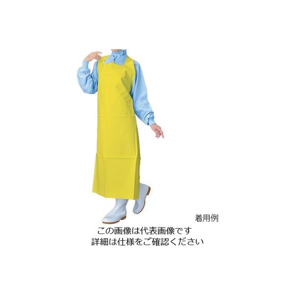 ホワイトマックス レッジェーロン ウレタンエプロン イエロー M E-50 Y 1枚 62-9849-19（直送品）