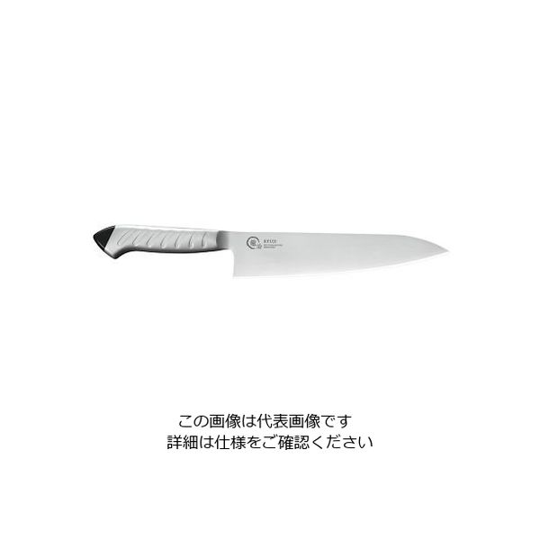 下村工業 龍治 ステンカラー 牛刀 18cm ブラック 63-1250-50 1本（直送品）