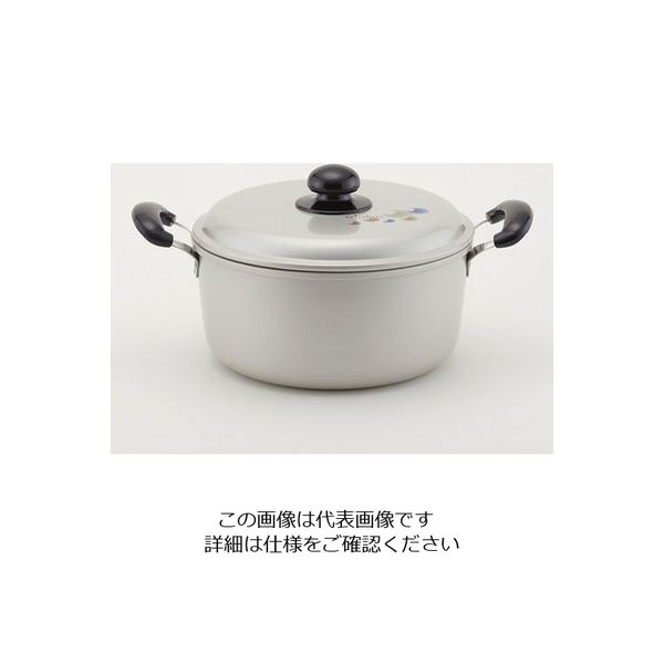 北陸アルミニウム アルマイト エシャロット 両手鍋 24cm 63-1248-17 1個（直送品）