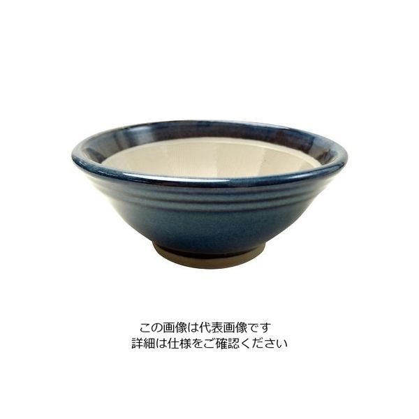 元重製陶所 青なまこ スリ鉢(シリコンゴム付) 7号 63-1253-21 1個（直送品）