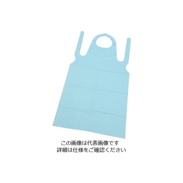 フジリンクス サニリンク エンボス クリーンエプロン L ブルー(50枚入) No.711 1セット(50枚) 63-1259-05（直送品）