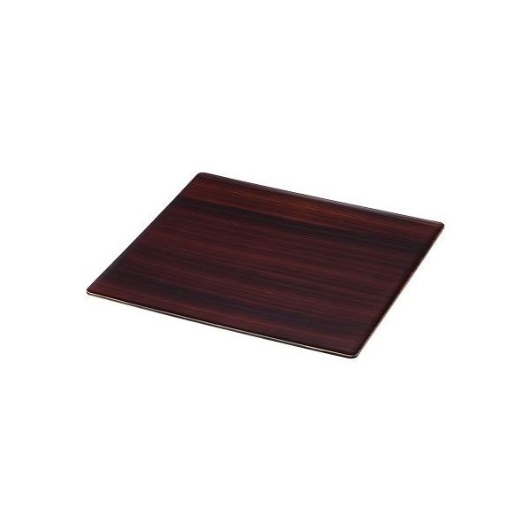 アズワン TKG 和風ビュッフェ用プレート 耐熱ABS 2/3 木目 63-1260-25 1個（直送品）