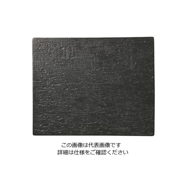 遠藤商事 平長角皿 1/2サイズ用 漆黒(しっこく) 63-1260-33 1個（直送品）