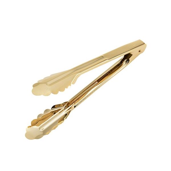 丸山ステンレス 万能トング ゴールド 小 11922009 1個 63-1289-38（直送品）