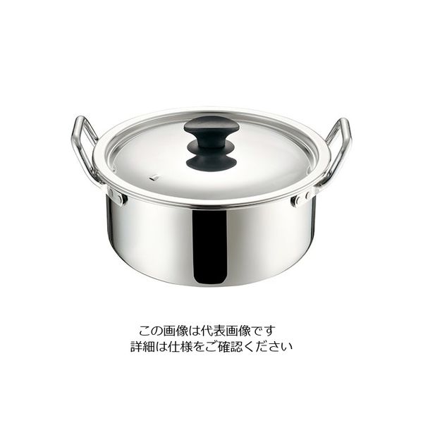 エムテートリマツ ALEプロ＆煮込鍋（新つまみ付） 24cm 1個 63-1417-65（直送品）