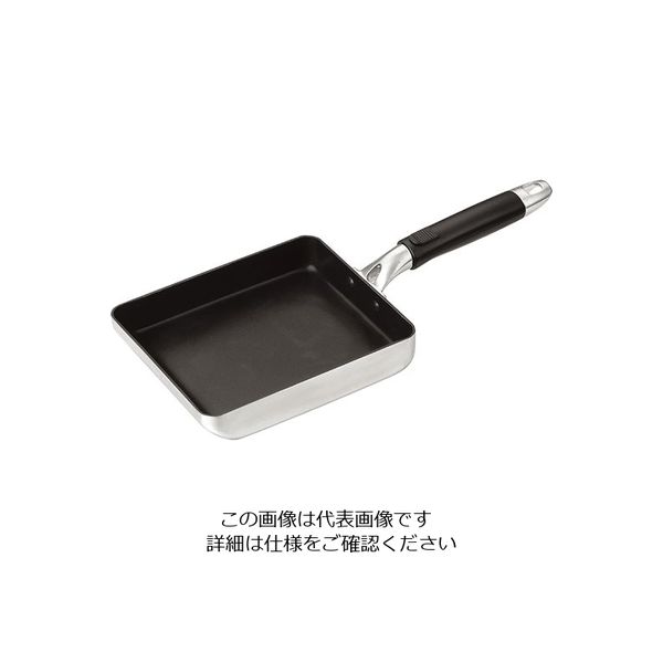 エムテートリマツ ニューIHミラー玉子焼(角底圧着) 15×18cm 63-1418-57 1個（直送品）