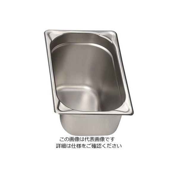 エムテートリマツ ステンレスGNパン 1/4 150mm EM8014150E 1個 63-1419-94（直送品）