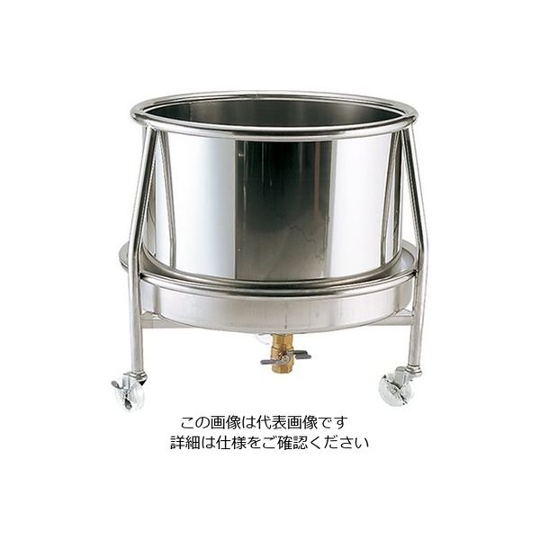 エムテートリマツ ざる置台 ドライ式ガード付 600mm 63-1426-64 1個（直送品）