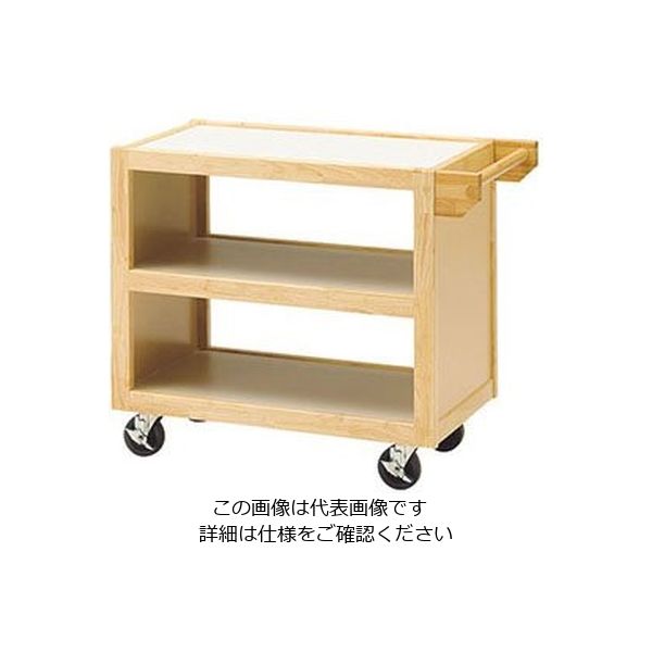 ヤマコー エコノミーサービスワゴン ナチュラル手付 45351 144107 1個 63-1724-73（直送品）