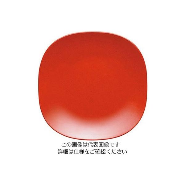 台和 カフェプレートセレクション 26cmスクウェアプレート SSー10 赤マーブル(R) 319357 1個 63-1726-72（直送品）