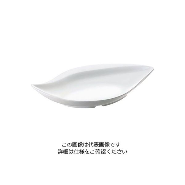台和 カフェプレートセレクション ワイドリーフプレート MDMー96 白(W) 319367 1個 63-1726-89（直送品）
