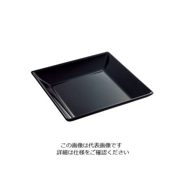 台和 スクウェアスープ皿 黒 SSー11ーBK 319347 1個 63-1735-95（直送品）