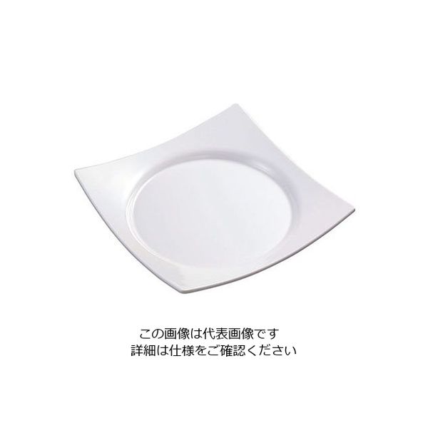 台和 ワープスクウェア皿 白 SJー73ーW 319348 1個 63-1757-72（直送品）