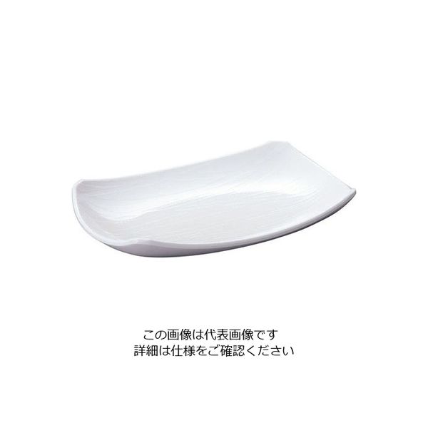台和 菜津味 長角皿・弦 白 SSー23ーW 319334 1個 63-1764-99（直送品）