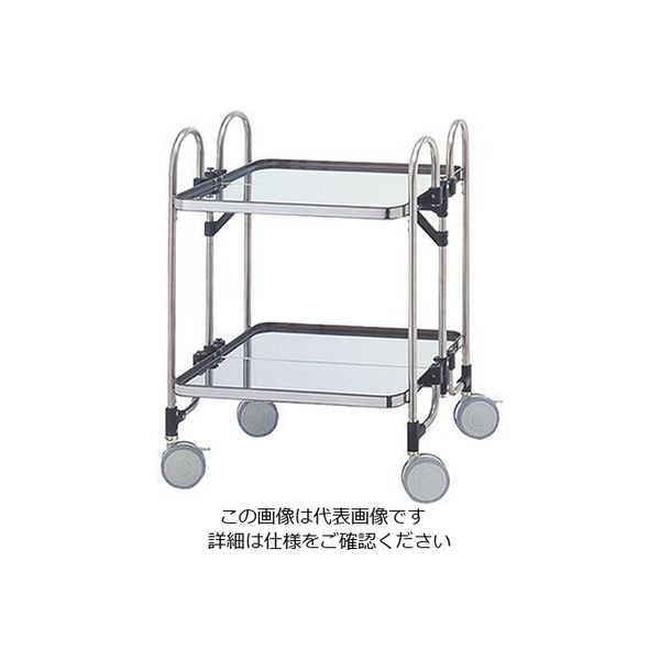 金沢車輌 ST折たたみ収納ワゴン EKAWー4 4段 443079 1個 63-1777-65（直送品）