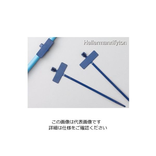 ヘラマンタイトン メタルコンテントマキングタイ 100本入 MCIT100-BLU 1袋(100本) 63-2536-44（直送品）