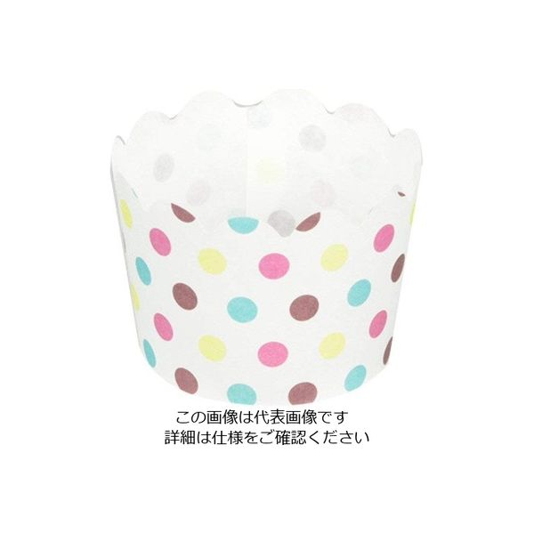 パール金属 ベイクイージー 紙製マフィンカップ 60mm(ドット) 12枚入 D-2675 1袋(12枚) 63-2749-12（直送品）