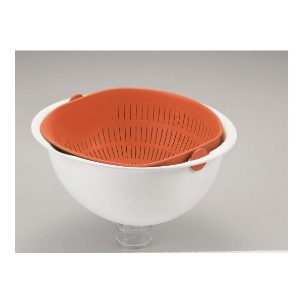 パール金属 ミラくるザル・ボウル 小 オレンジ C-5725 1個 63-2747-54（直送品）