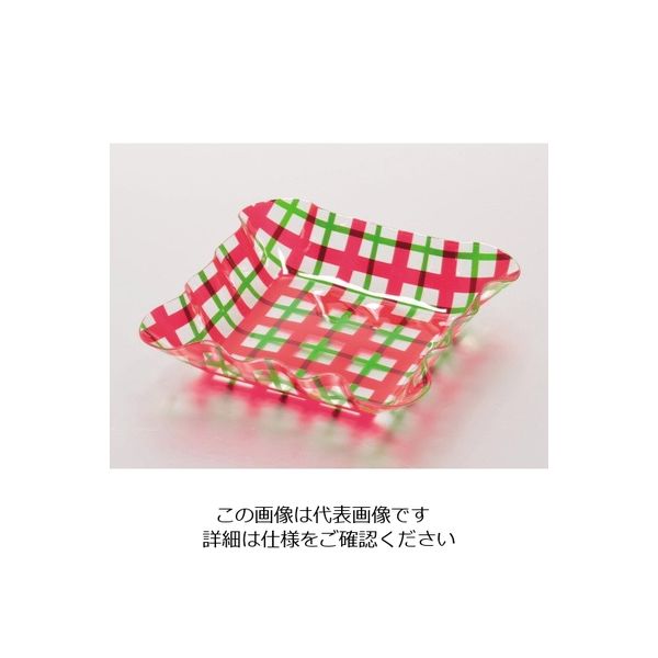 パール金属 アレンジDECO PETスクエアプレート SS チェック D-1147 1個 63-2748-01（直送品）