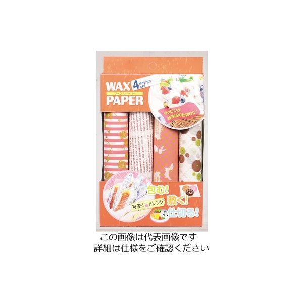 パール金属 アレンジDECO ワックスペーパー 21.8×25cm 32枚入 カジュアル D-1161 1袋(32枚) 63-2748-12（直送品）