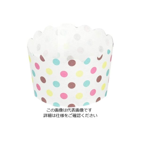 パール金属 ベイクイージー 紙製マフィンカップ 70mm(ドット) 12枚入 D-2680 1袋(12枚) 63-2749-17（直送品）