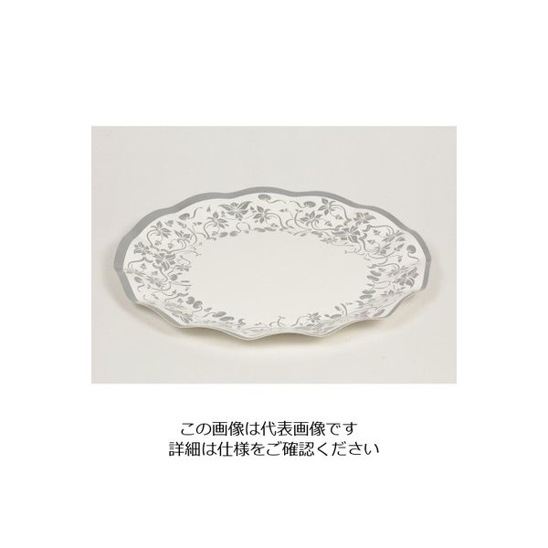 パール金属 リトルリッチ WAVEペーパープレート 5枚入 シルバー D-314 1袋(5枚) 63-2749-39（直送品）