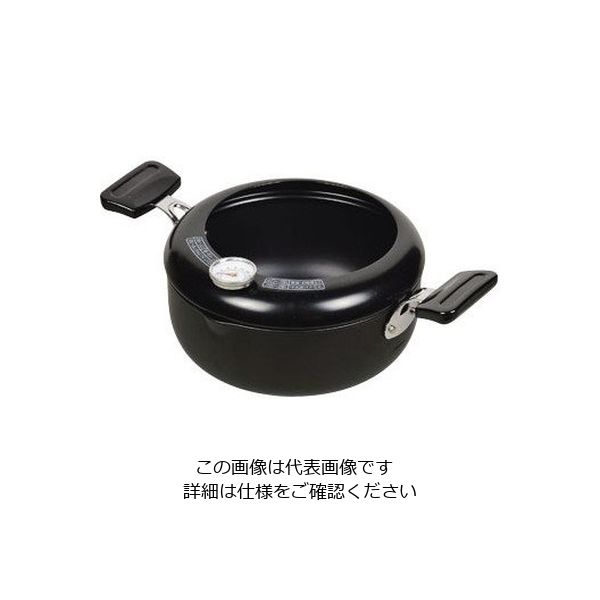 パール金属 NEW楽天家 鉄製温度計付両手天ぷら鍋 20cm HB-2518 1個 63-2761-47（直送品）