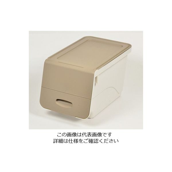 パール金属 キッチンフタ付ストッカー スリムM ブラウン HB-2532 1個 63-2761-61（直送品）