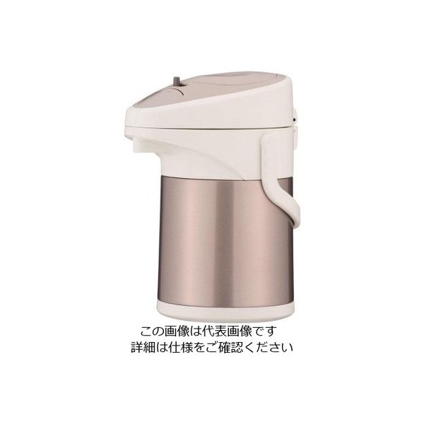 パール金属 ホッとタイム ダブルステンレスエアーポット 2.5L(メタルブラウン) H-6339 1個 63-2753-71（直送品）