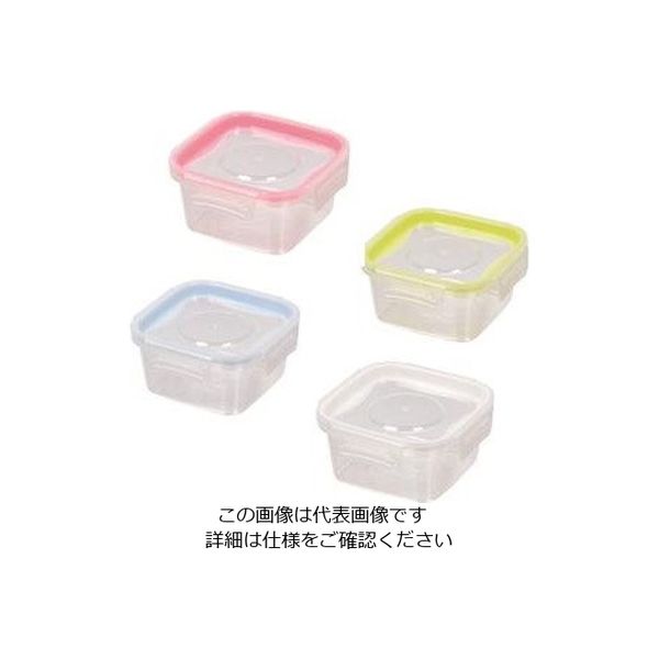 パール金属 NEWキープロック 洗いやすい保存容器 正方形 S 4個組 HB-1426 1パック(4個) 63-2757-68（直送品）