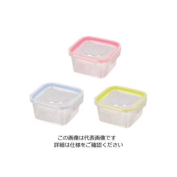 パール金属 NEWキープロック 洗いやすい保存容器 正方形 M 3個組 HB-1427 1パック(3個) 63-2757-69（直送品）