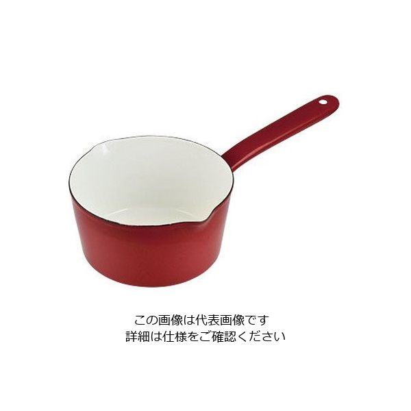 パール金属 プチクック ホーローミルクパン 15cm レッド HB-2081 1個 63-2759-90（直送品）