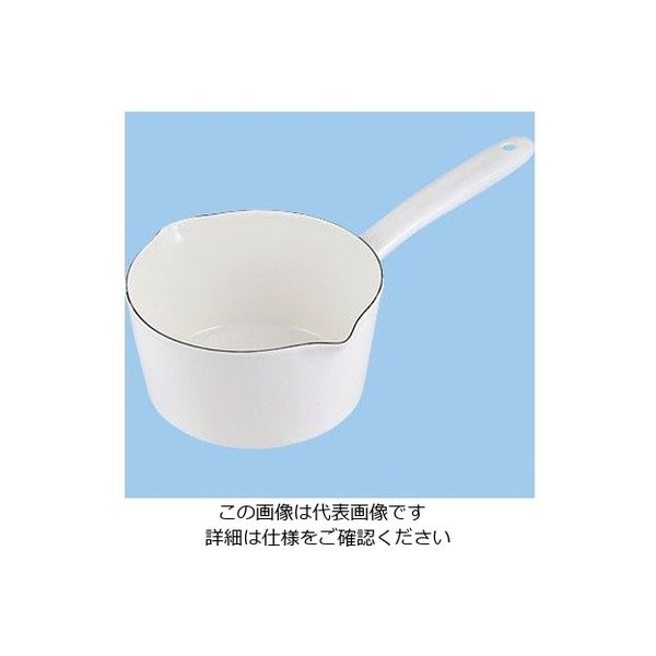 パール金属 プチクック ホーローミルクパン 15cm ホワイト HB-2082 1個 63-2759-91（直送品）