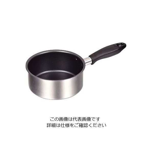 パール金属 コンパクト 2層鋼ふっ素加工片手鍋 14cm HB-2188 1個 63-2760-36（直送品）