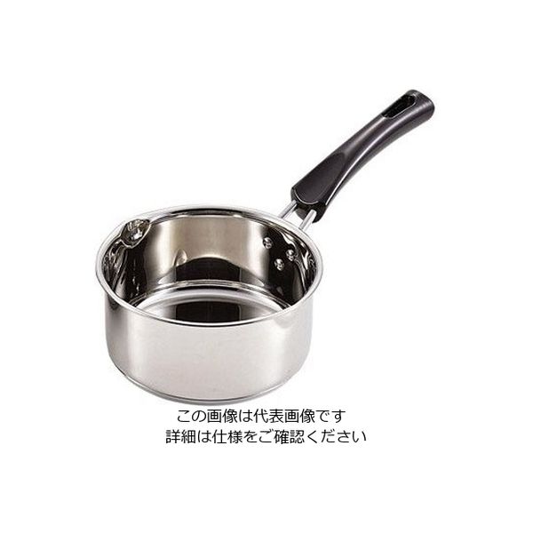 パール金属 コンパクト 3層底ミルクパン 14cm HB-2199 1個 63-2760-46（直送品）