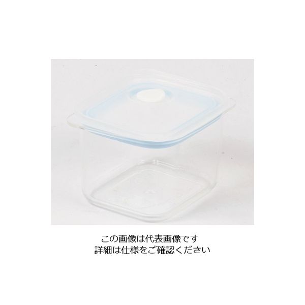 パール金属 Easy Clean 深型密閉保存容器 S ブルー HB-2630 1個 63-2762-11（直送品）
