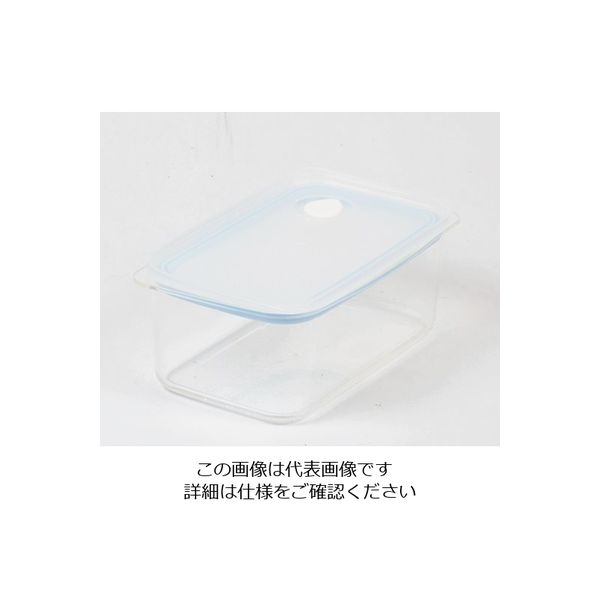 パール金属 Easy Clean 深型密閉保存容器 M ブルー HB-2631 1個 63-2762-12（直送品）