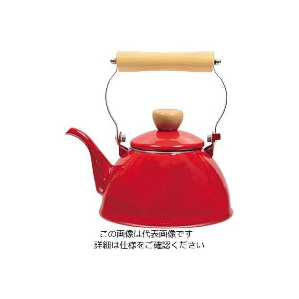 パール金属 フェスカ ホーロードリップドームケットル 1.4L レッド HB-925 1個 63-2767-41（直送品）