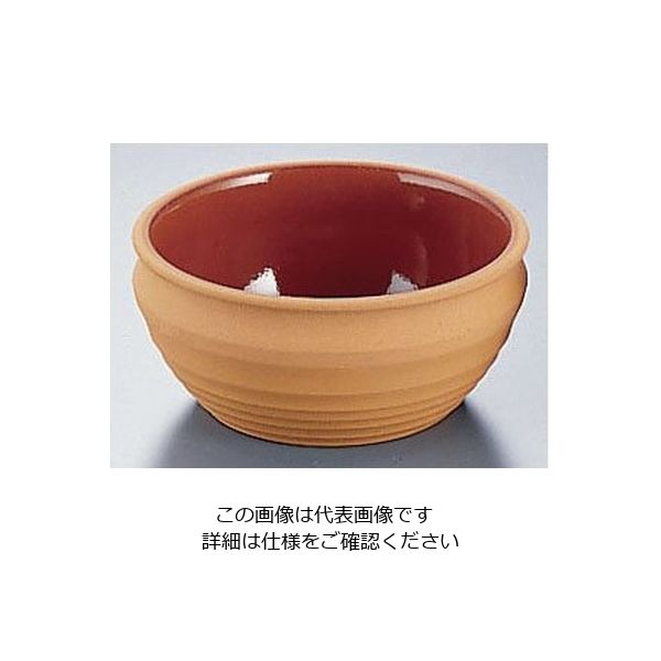 かんだ テラコッタ ロクベ(6個入) 平つぼ 62-6678-38 1ケース(6個)（直送品）