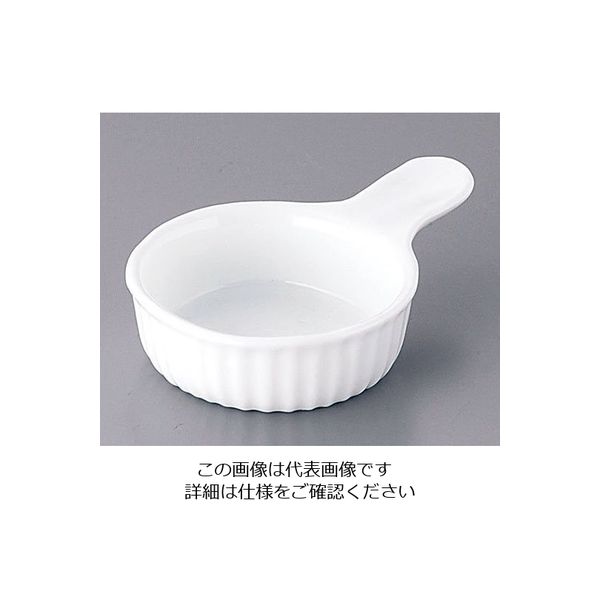 かんだ 耐熱性陶器 手付スフレ M(10個入) 62-6821-89 1ケース(10個)（直送品）