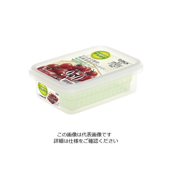 サンコープラスチック ザル付Dパック グリーン D-7 1個 63-5694-81（直送品）